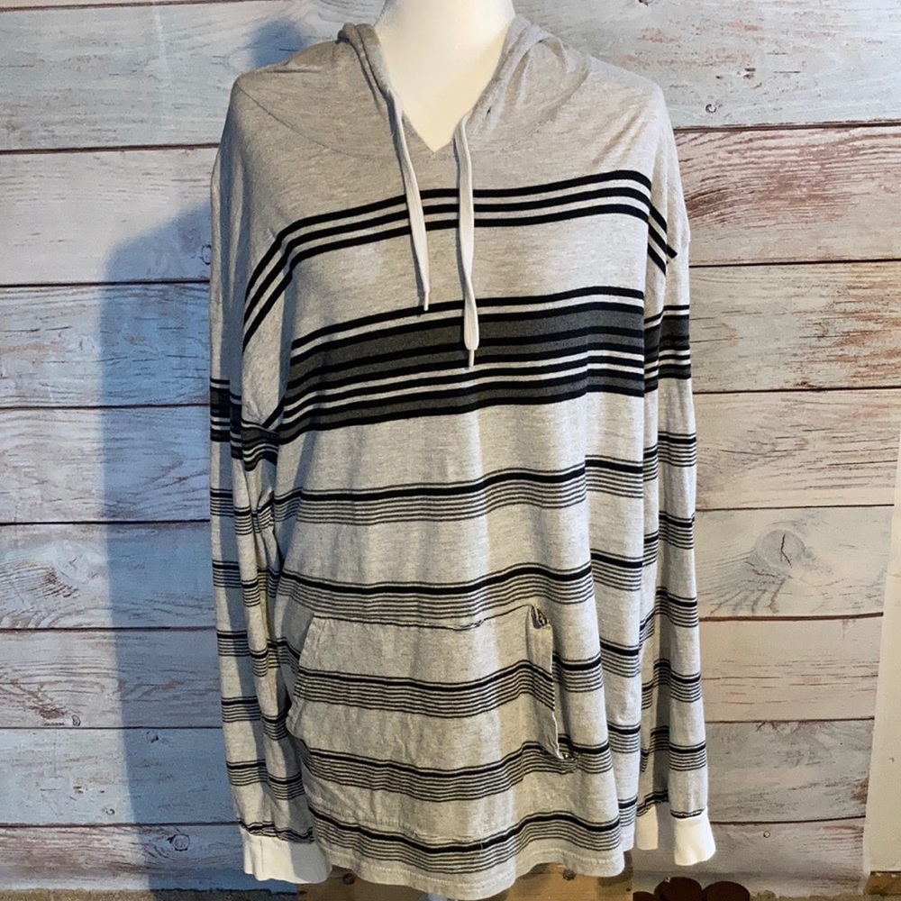 5X Blue Gear lightweight hoodie. Long sleeve